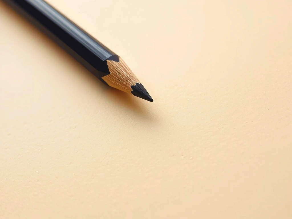 Close-up of a drafting pencil on textured paper