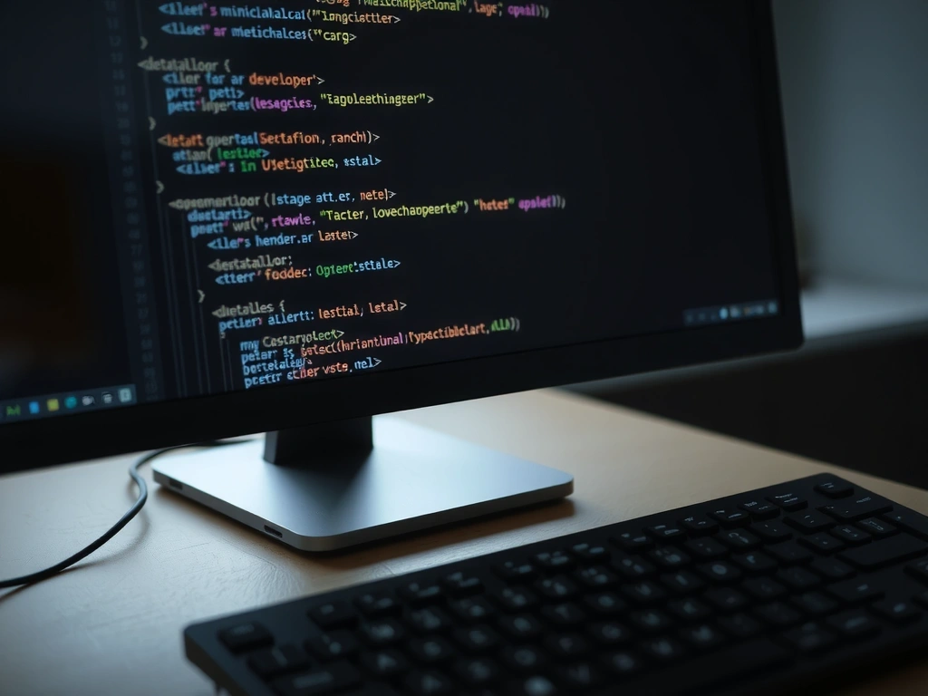 Clean code on a screen