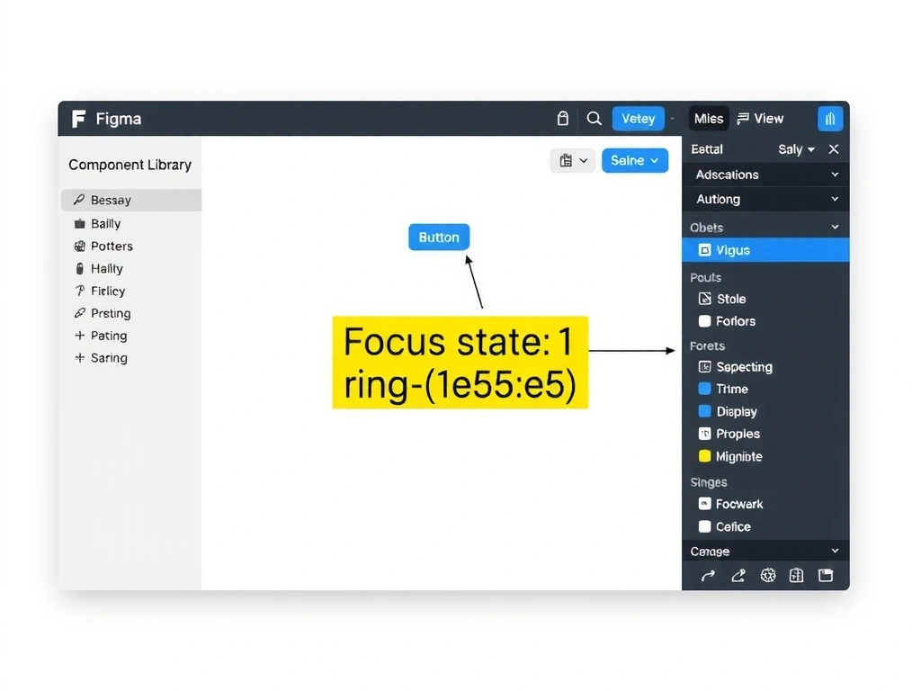 Figma component library with accessibility annotations