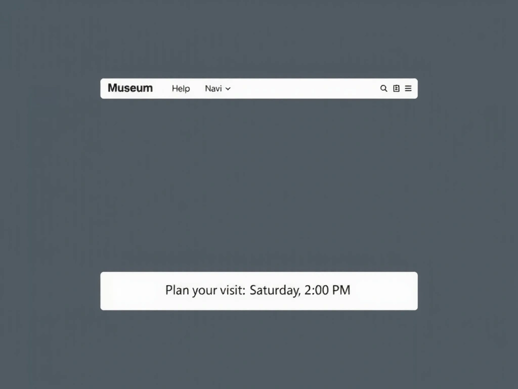 The 'Plan Your Visit' contextual bar below the header
