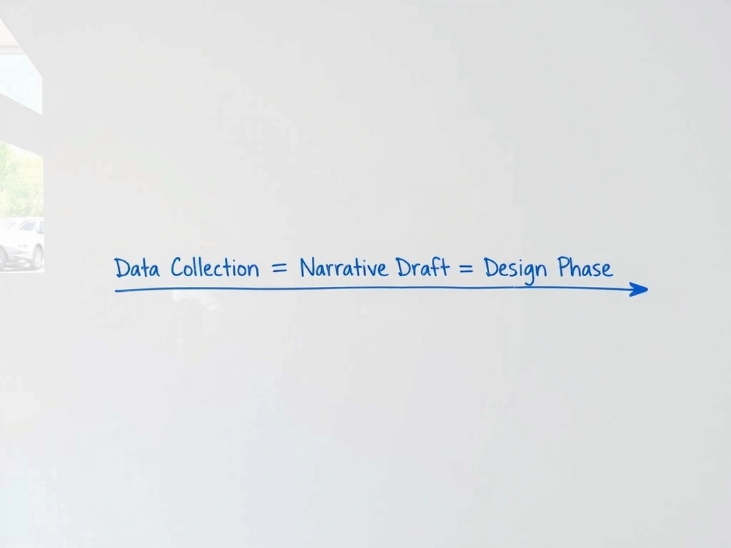 Whiteboard session mapping content hierarchy